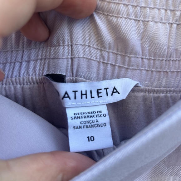 Athleta Pink/White Joggers - Picture 3 of 3
